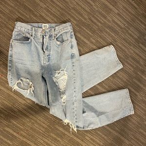 bdg baggy high rise ripped jeans